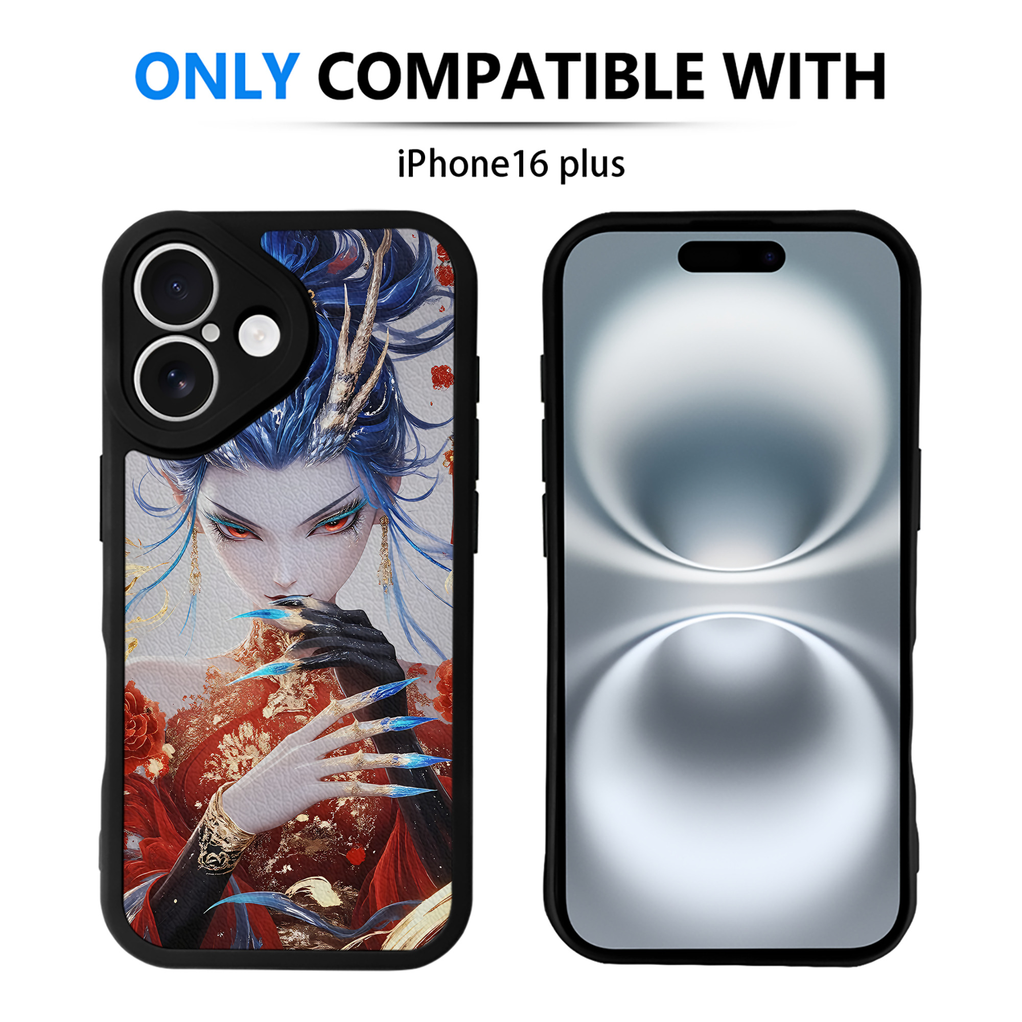（画像用） Ne Zha 2 ナタ 魔童の大暴れ 【iPhone 16シリーズ対応】シリコンスマホケース（レザー調） 材質：シリコン